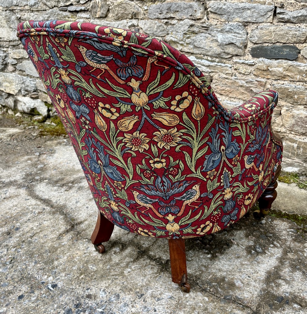 Victorian Mahogany Framed Armchair View VII