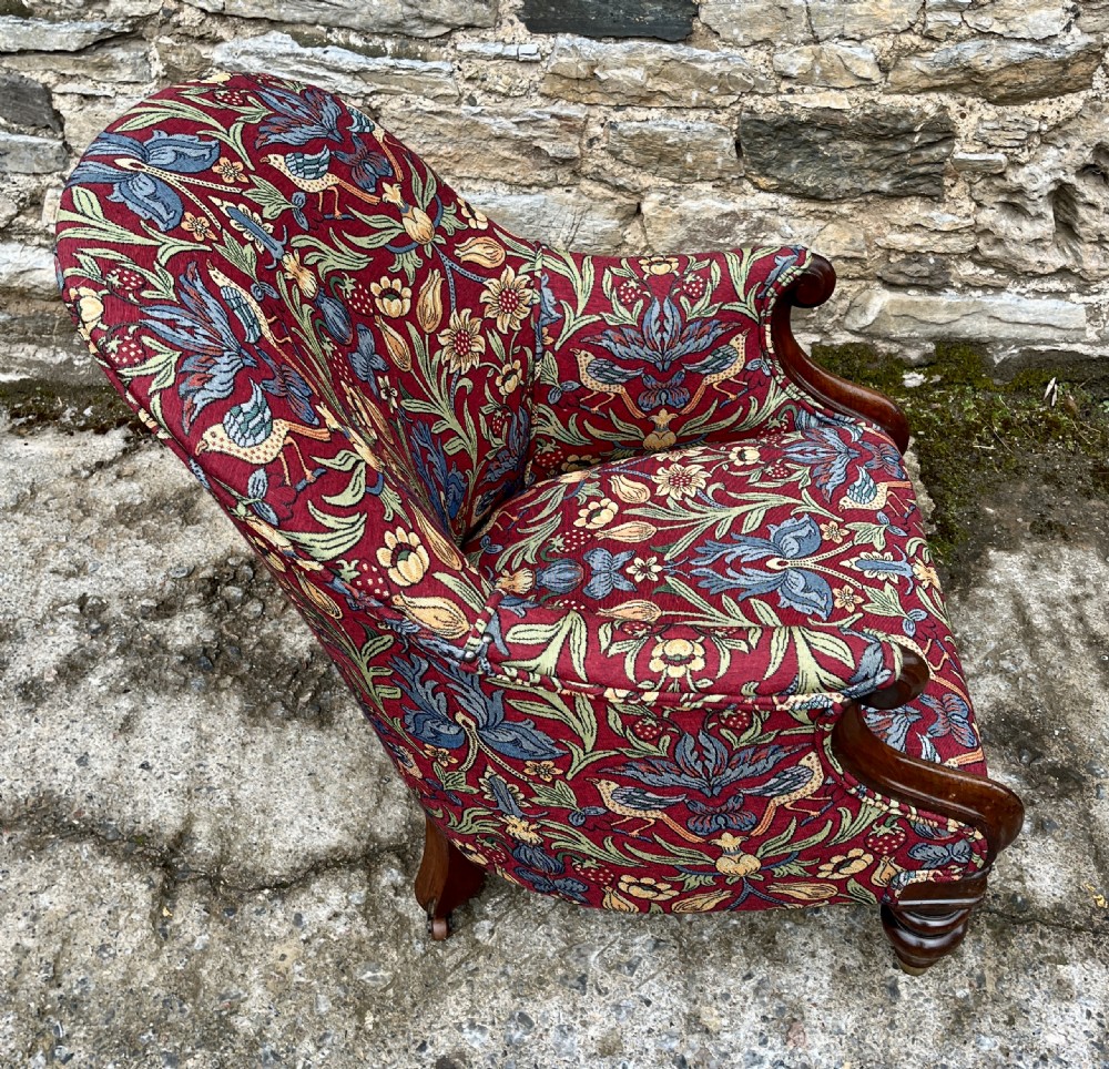 Victorian Mahogany Framed Armchair View IX