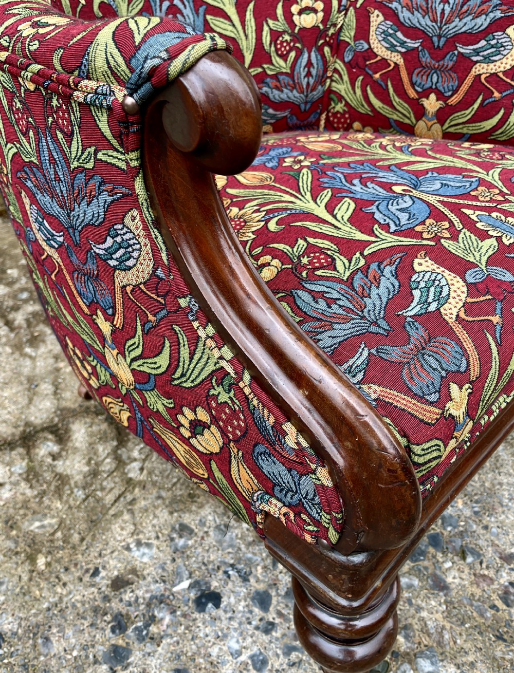 Victorian Mahogany Framed Armchair View XI