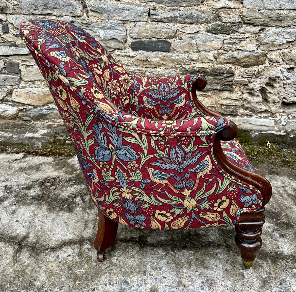 Victorian Mahogany Framed Armchair View XII