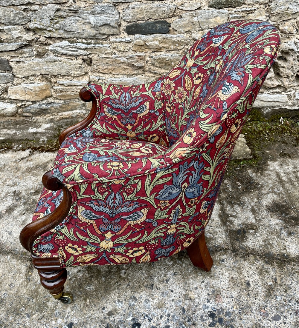Victorian Mahogany Framed Armchair View XV
