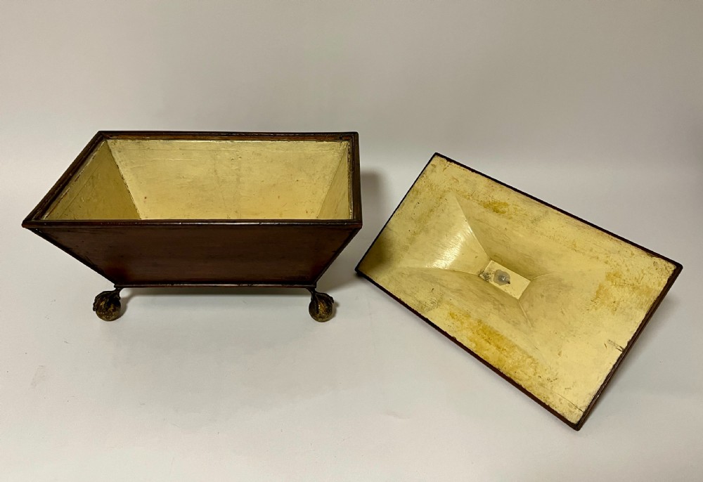 Regency Mahogany Caddy with Ball and Claw Feet View IV