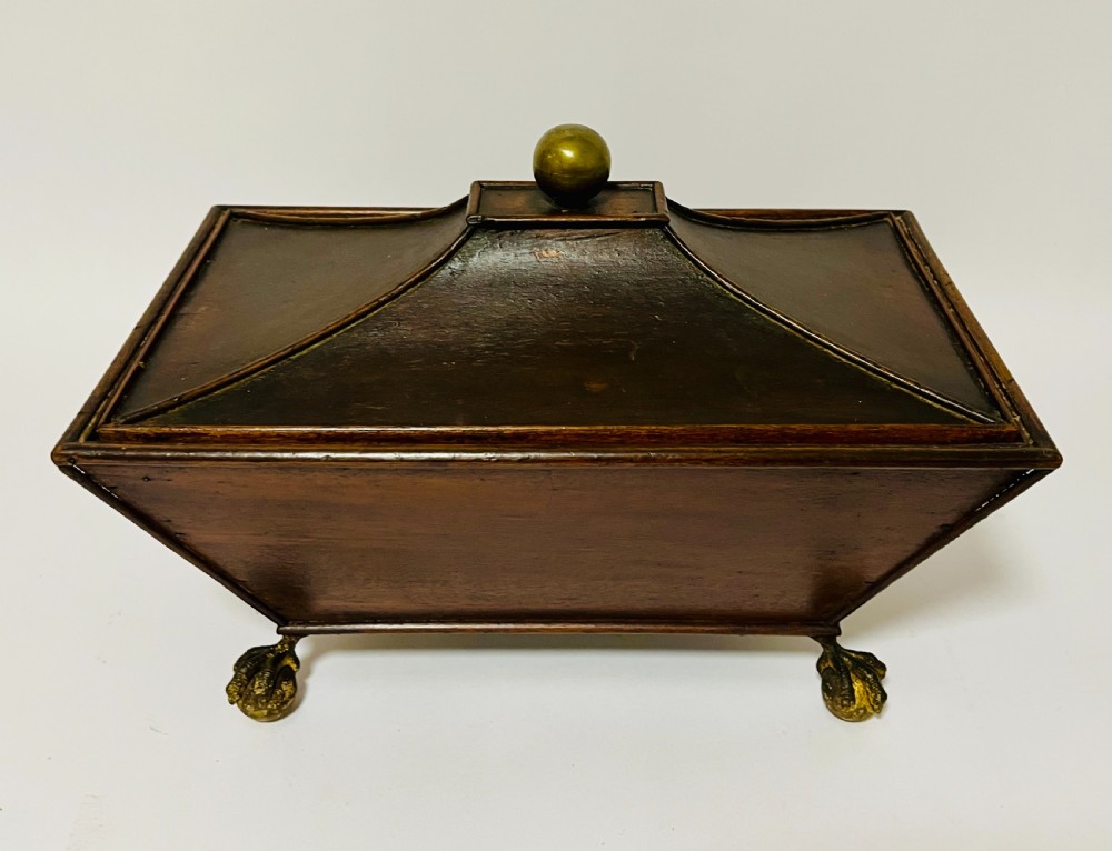 Regency Mahogany Caddy with Ball and Claw Feet View VI