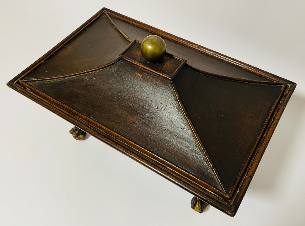 Regency Mahogany Caddy with Ball and Claw Feet View VII