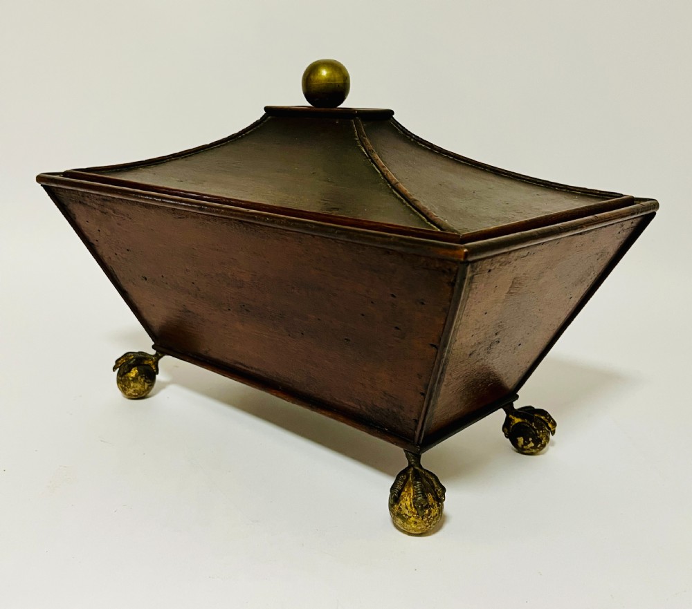 Regency Mahogany Caddy with Ball and Claw Feet View VIII