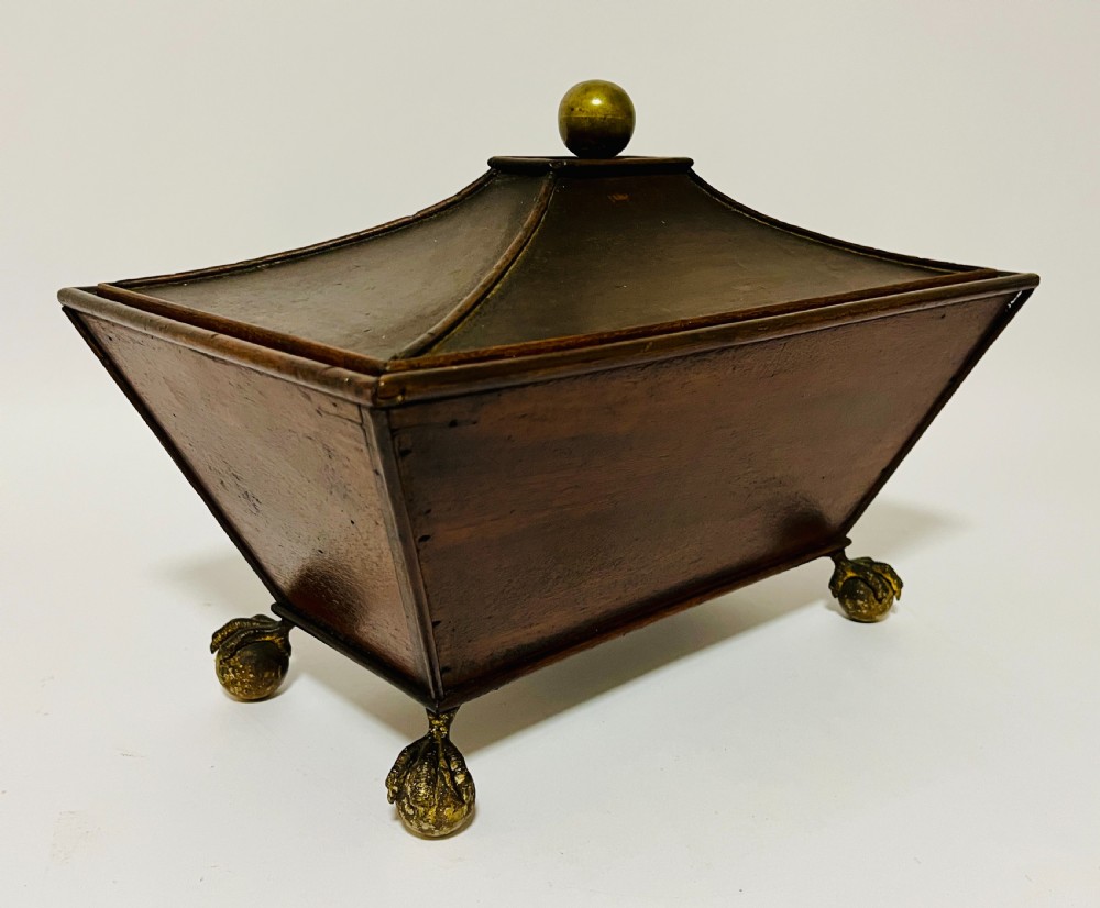 Regency Mahogany Caddy with Ball and Claw Feet View X