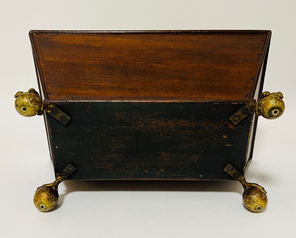 Regency Mahogany Caddy with Ball and Claw Feet View XII