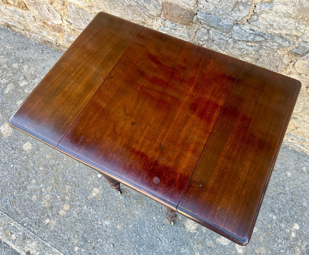 Regency Mahogany Drop Flap Work Table View VII