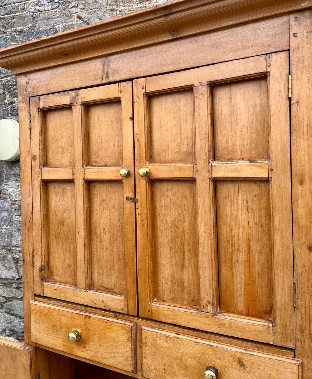 Antique Pine Housekeeper’s Cupboard View XV