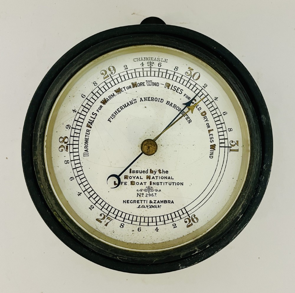 Victorian RNLI Fisherman’s Aneroid Barometer
