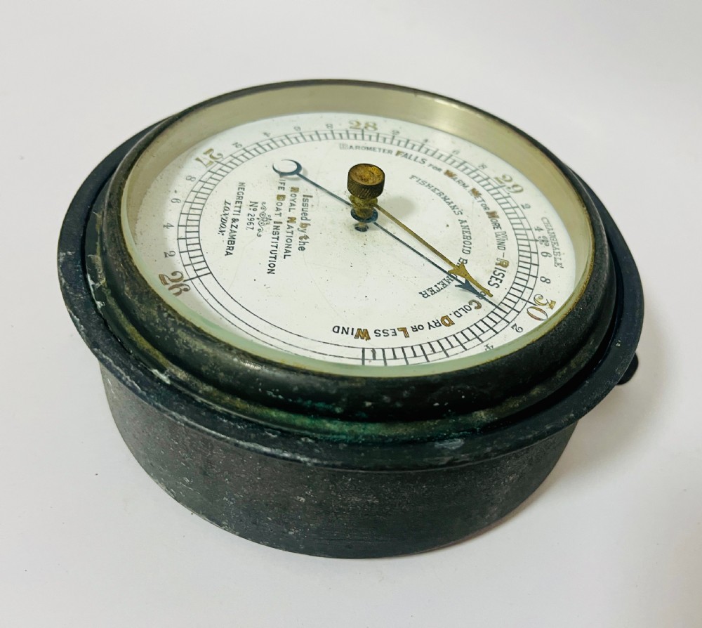 Victorian RNLI Fisherman’s Aneroid Barometer
 View VII