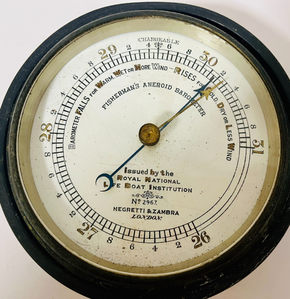Victorian RNLI Fisherman’s Aneroid Barometer
 View VIII