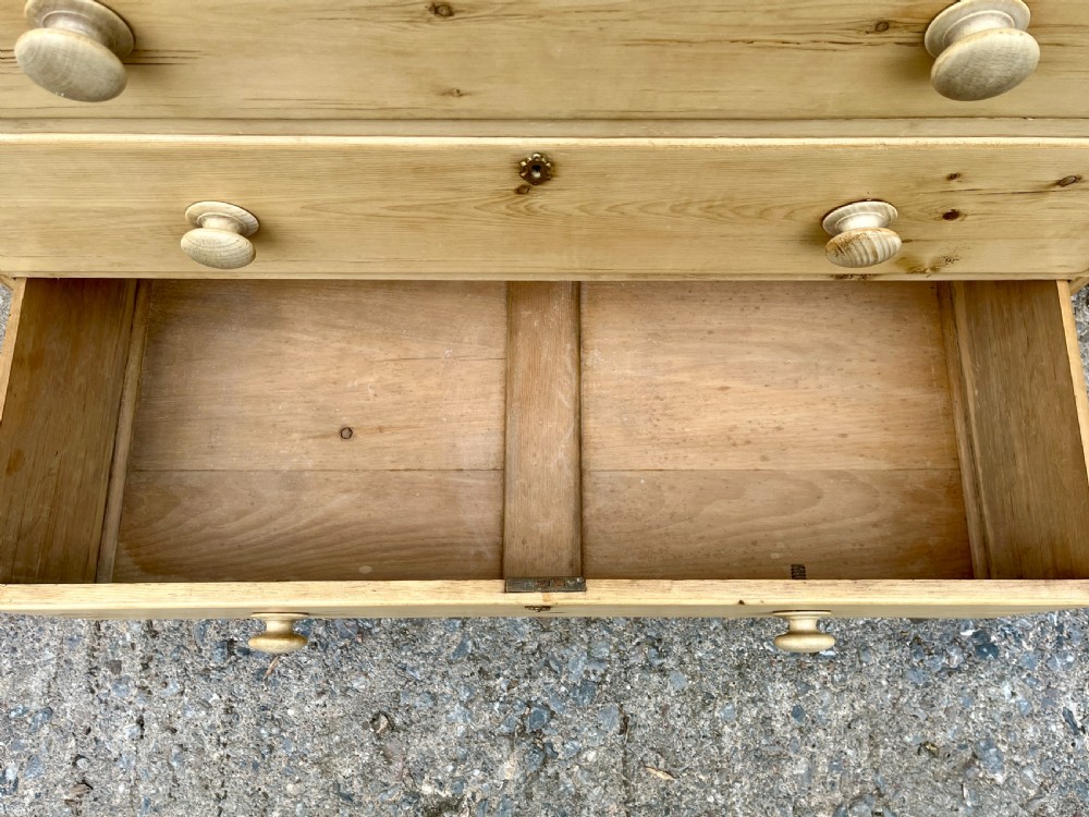 Victorian Stripped Pine Chest of Drawers
 View V
