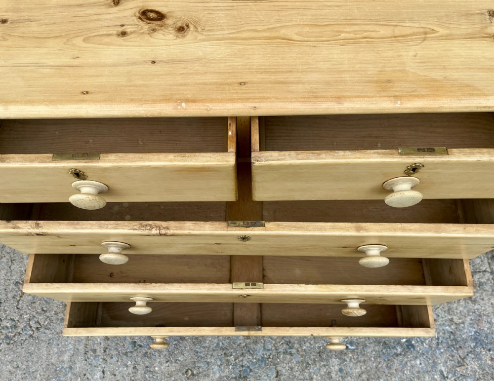 Victorian Stripped Pine Chest of Drawers
 View XII