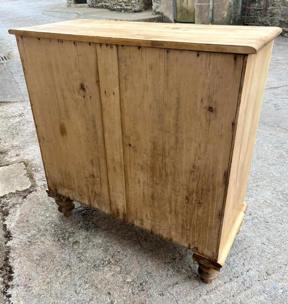 Victorian Stripped Pine Chest of Drawers
 View XIV