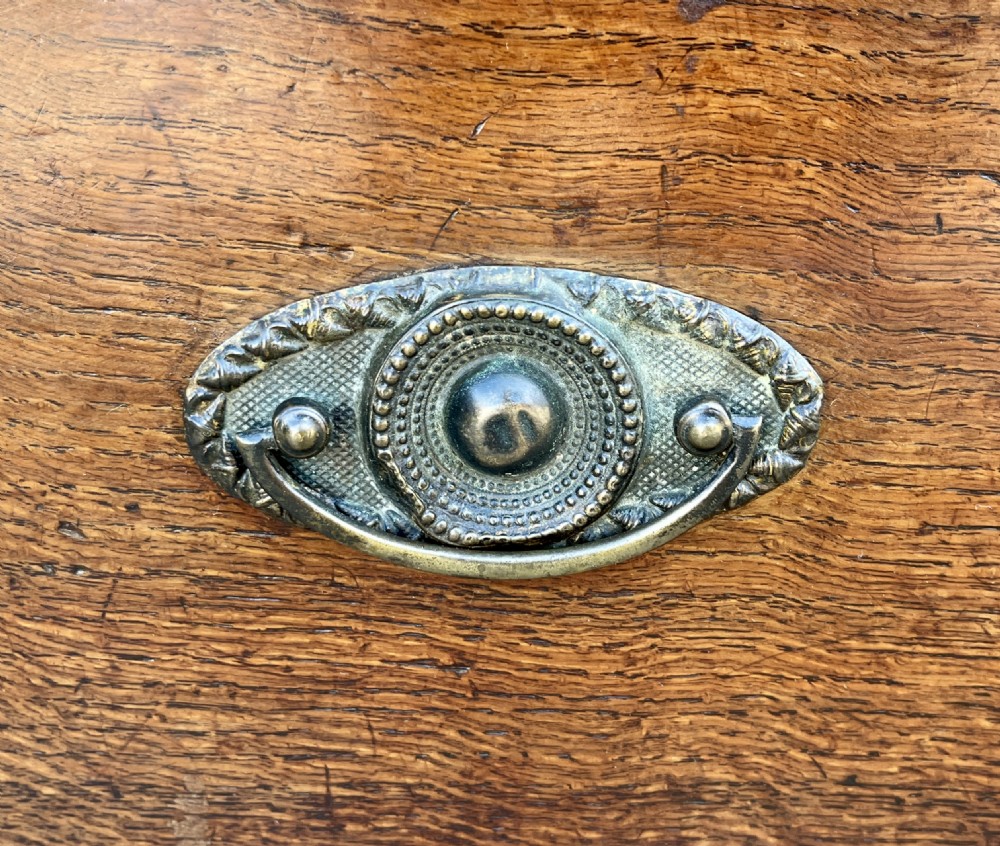Georgian Oak Panelled Box Settle View XVII