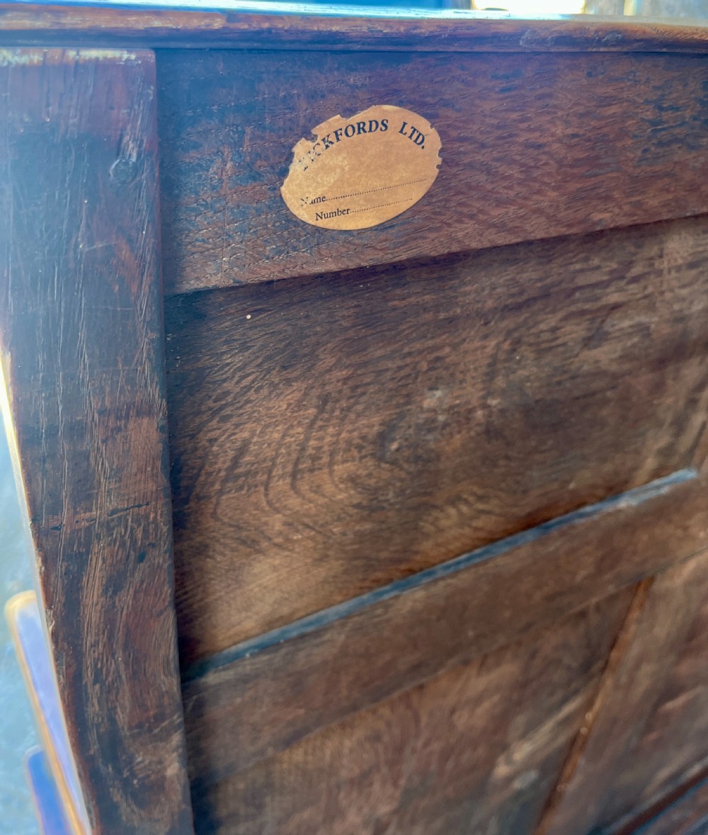 Georgian Oak Panelled Box Settle View XX