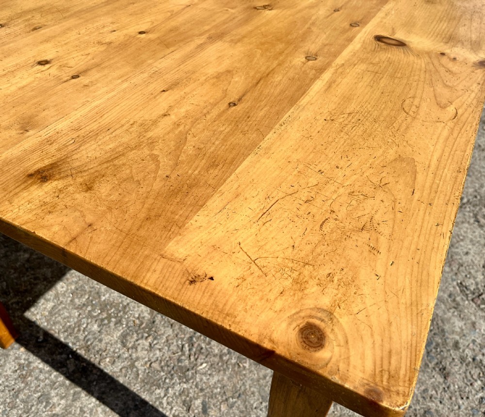 Antique Pine Farmhouse Table View II