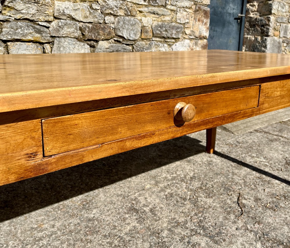 Antique Pine Farmhouse Table View V