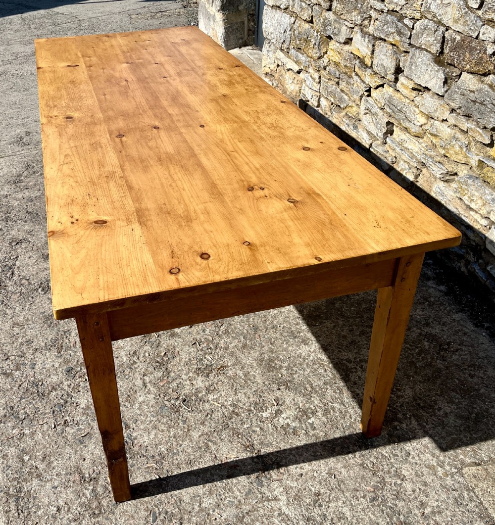 Antique Pine Farmhouse Table View XI