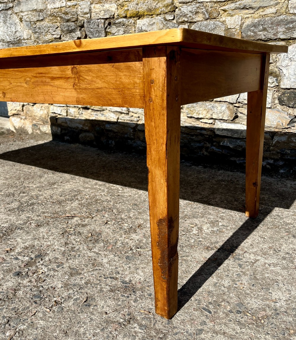 Antique Pine Farmhouse Table View XIII