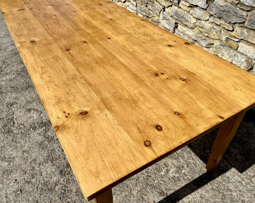 Antique Pine Farmhouse Table View XIV
