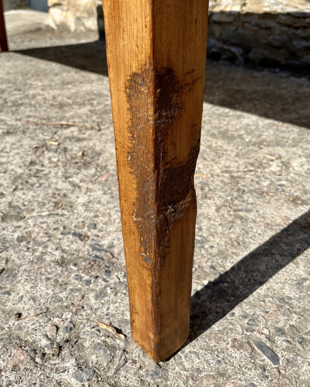 Antique Pine Farmhouse Table View XVI
