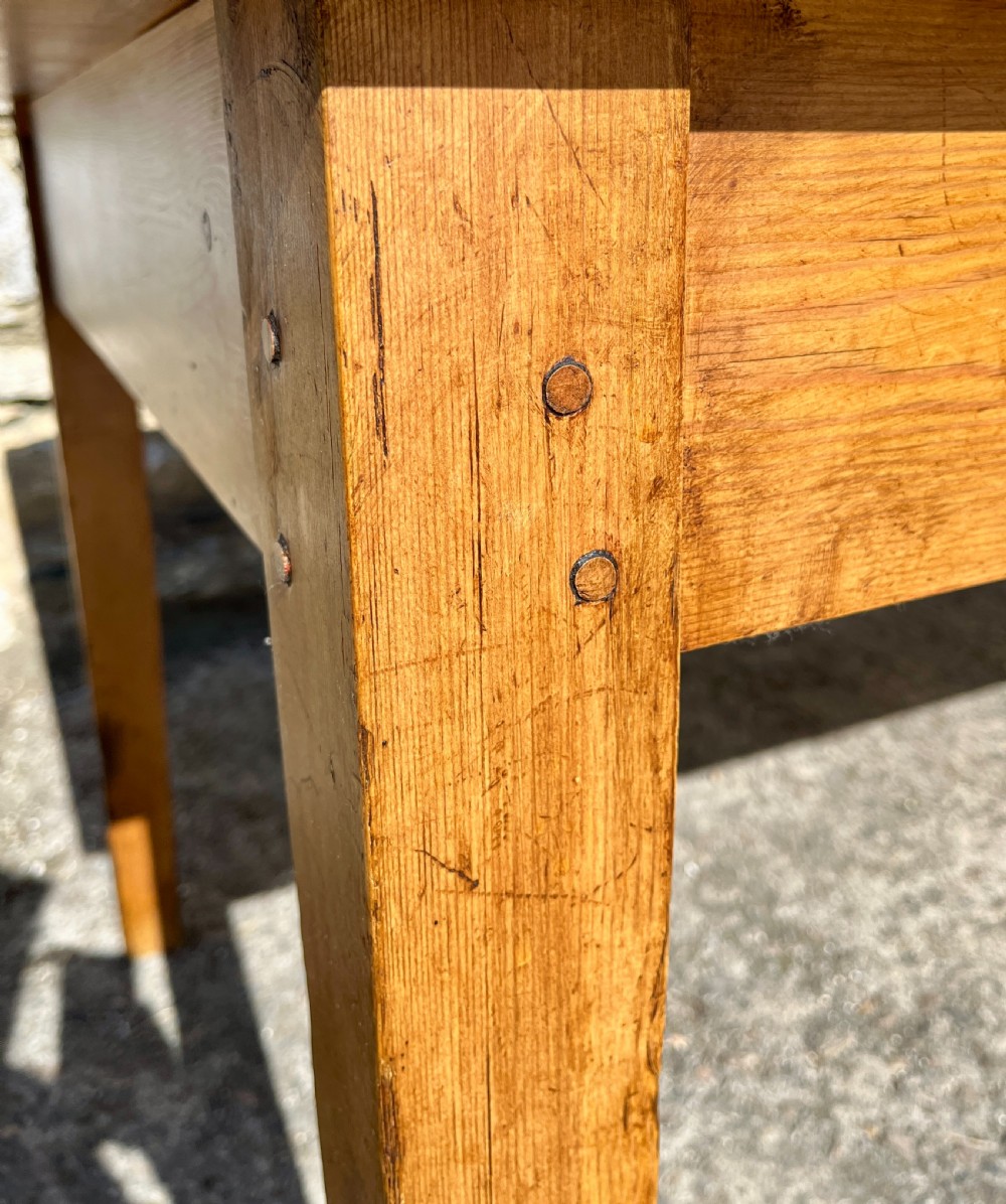 Antique Pine Farmhouse Table View XVIII