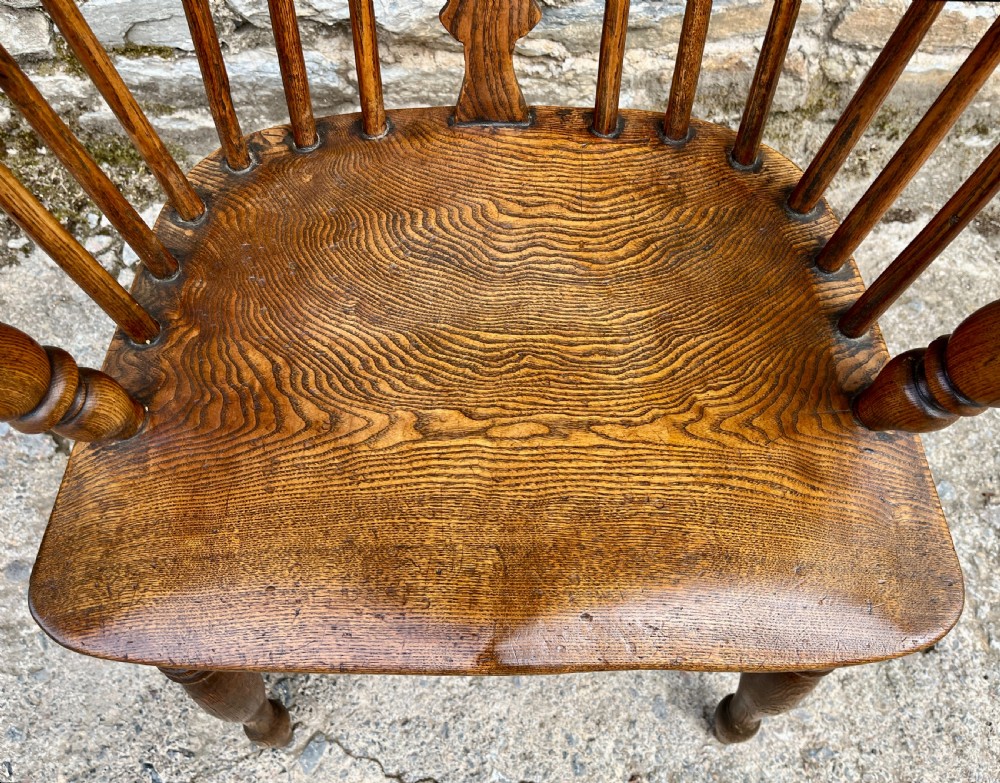 Antique Elm Windsor Chair View III