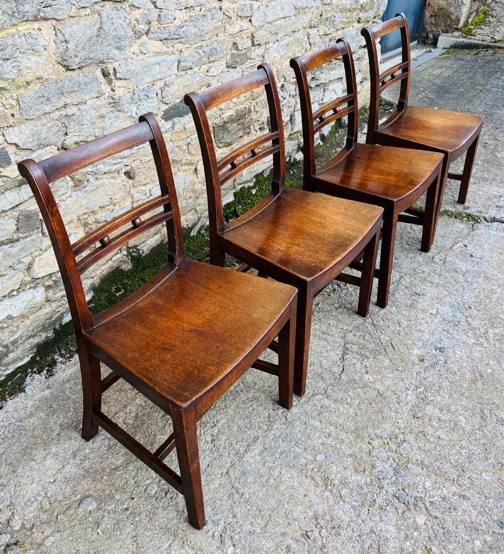 Set of 4 Georgian Suffolk Ball Back Chairs View II