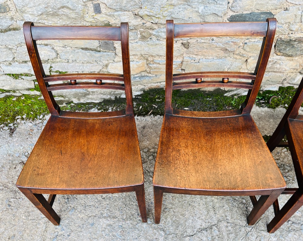 Set of 4 Georgian Suffolk Ball Back Chairs View III