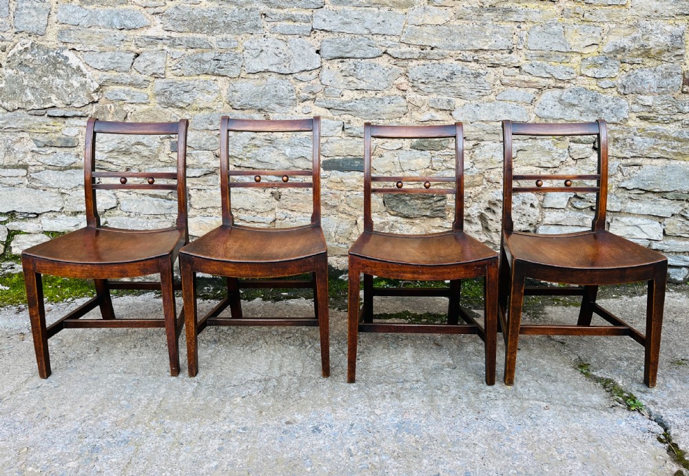 Set of 4 Georgian Suffolk Ball Back Chairs View V
