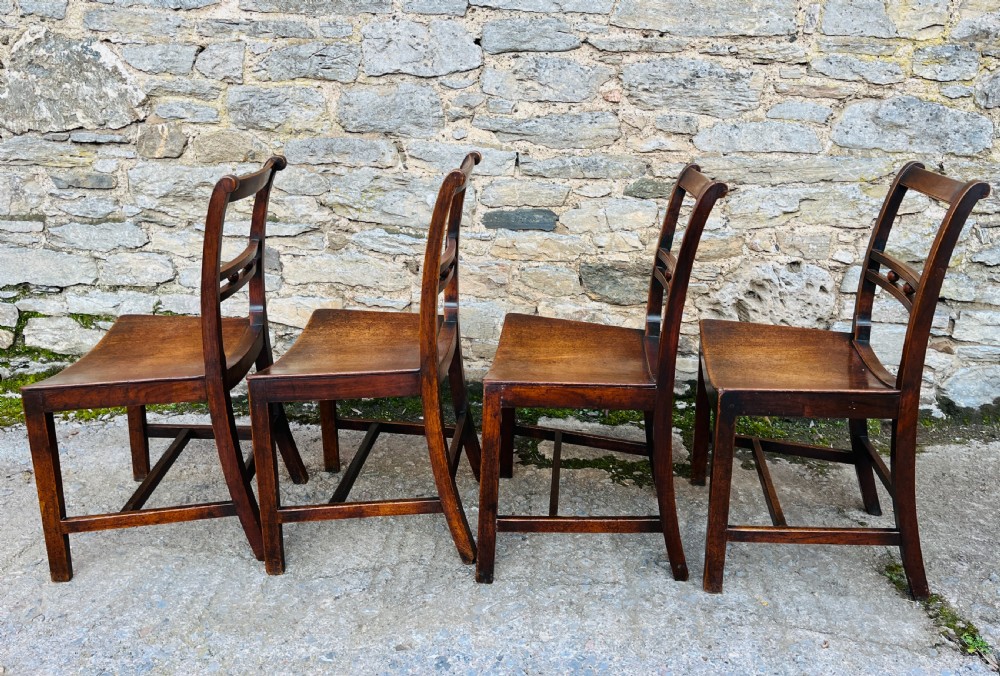 Set of 4 Georgian Suffolk Ball Back Chairs View VI