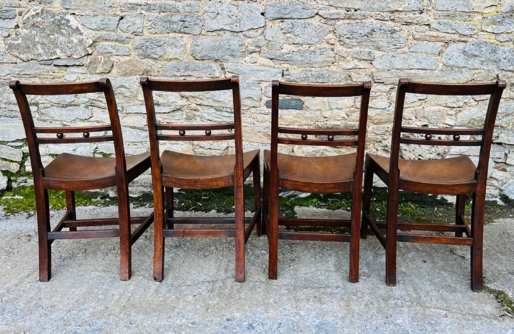 Set of 4 Georgian Suffolk Ball Back Chairs View VII