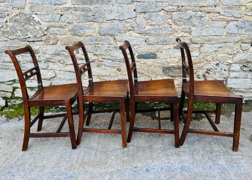 Set of 4 Georgian Suffolk Ball Back Chairs View VIII