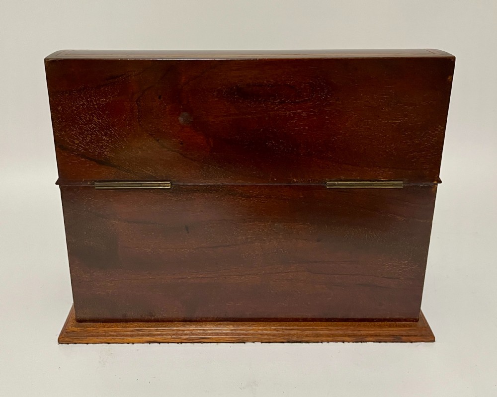 Edwardian Mahogany Inlaid Tantalus View VII