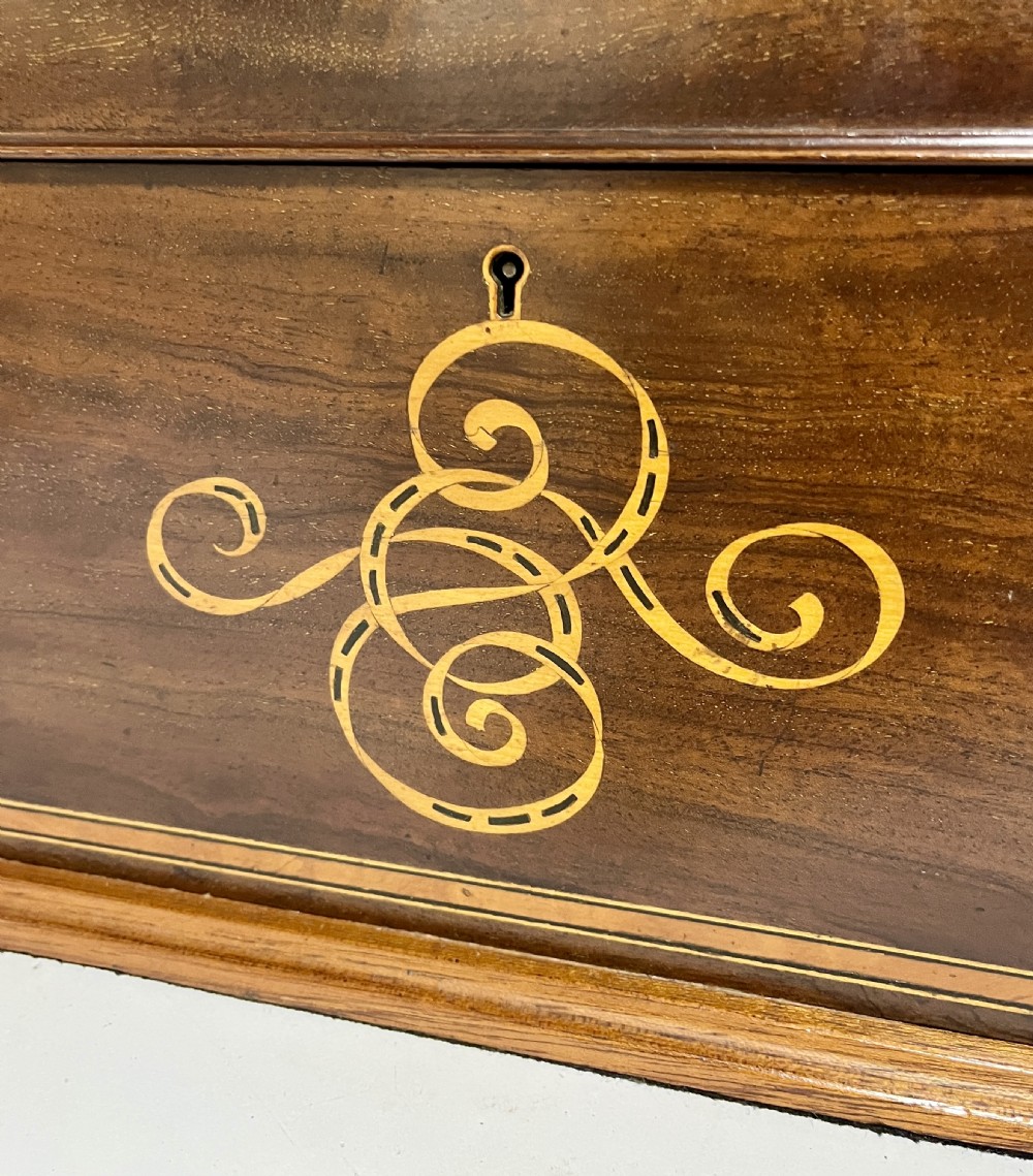 Edwardian Mahogany Inlaid Tantalus View XI