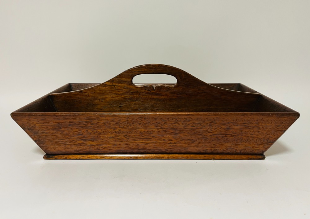 Antique Mahogany Cutlery Tray View II