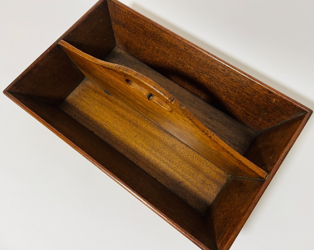 Antique Mahogany Cutlery Tray View VII