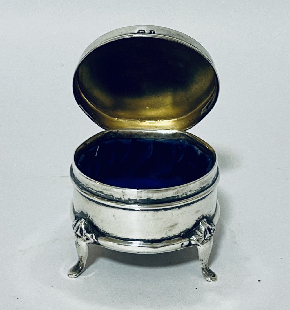 Edwardian Silver Ring Box