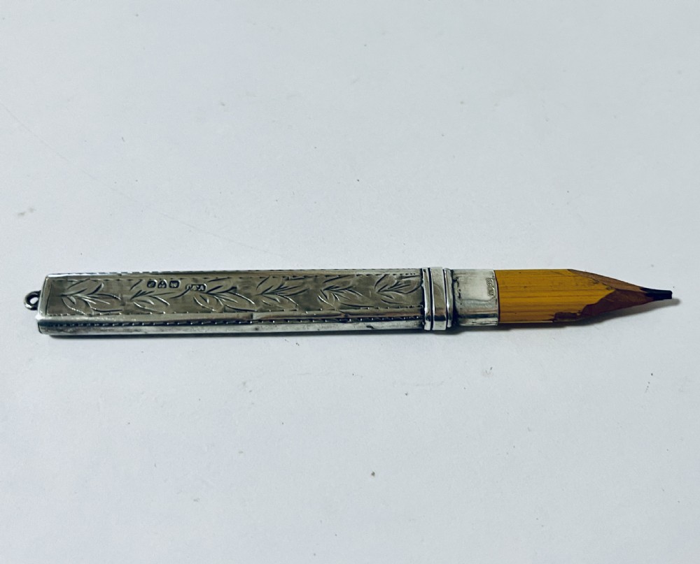 Antique Silver Pencil Holder