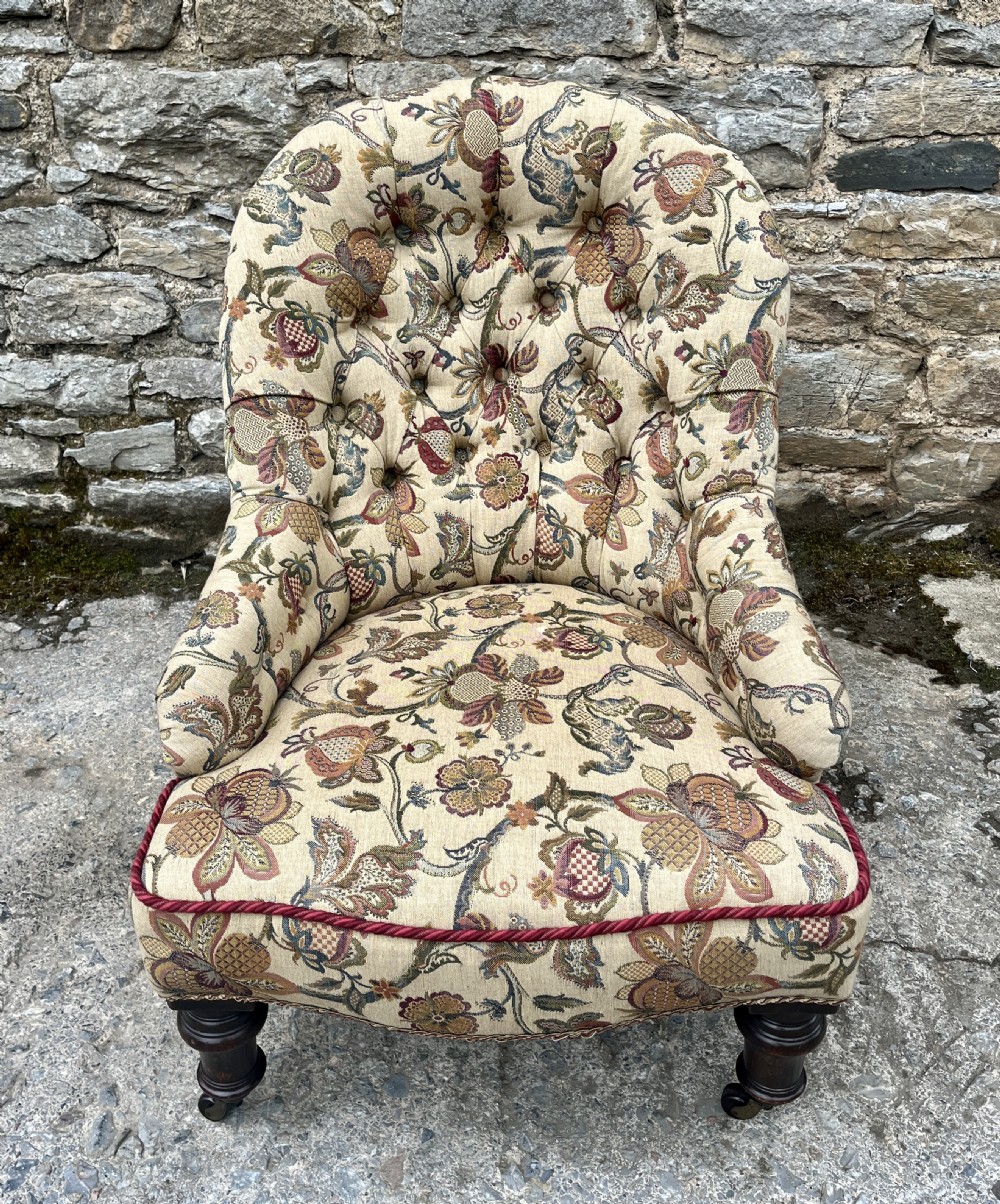Victorian Button Back Nursing Chair