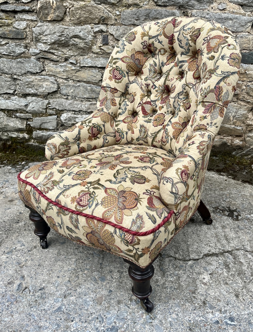 Victorian Button Back Nursing Chair View II