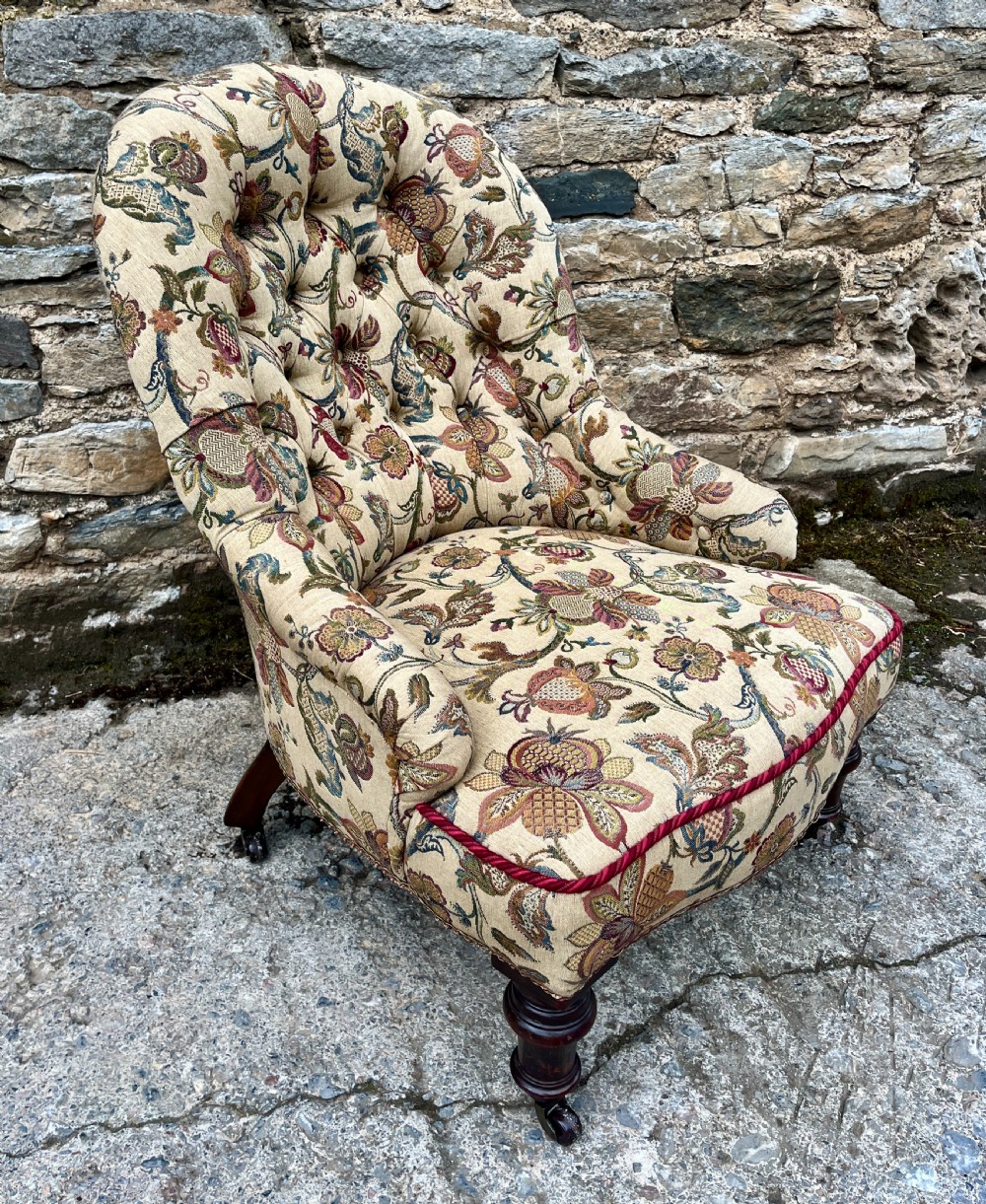 Victorian Button Back Nursing Chair View VIII