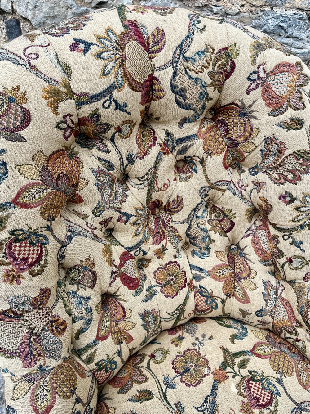 Victorian Button Back Nursing Chair View IX