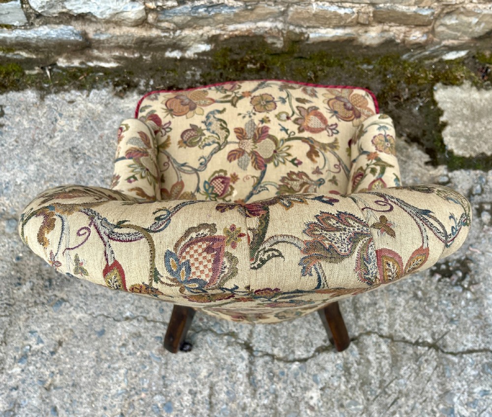Victorian Button Back Nursing Chair View X