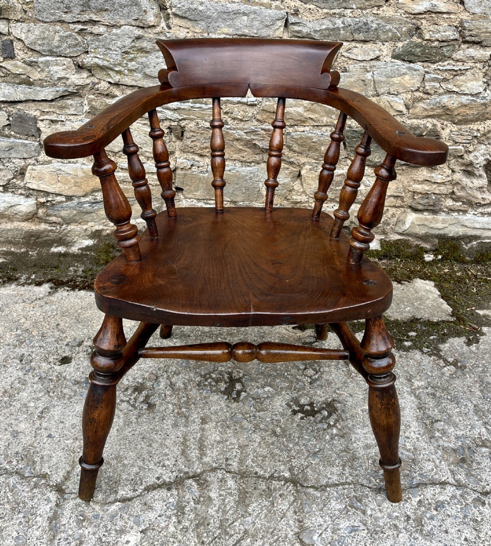 Antique Elm Captains Chair View II