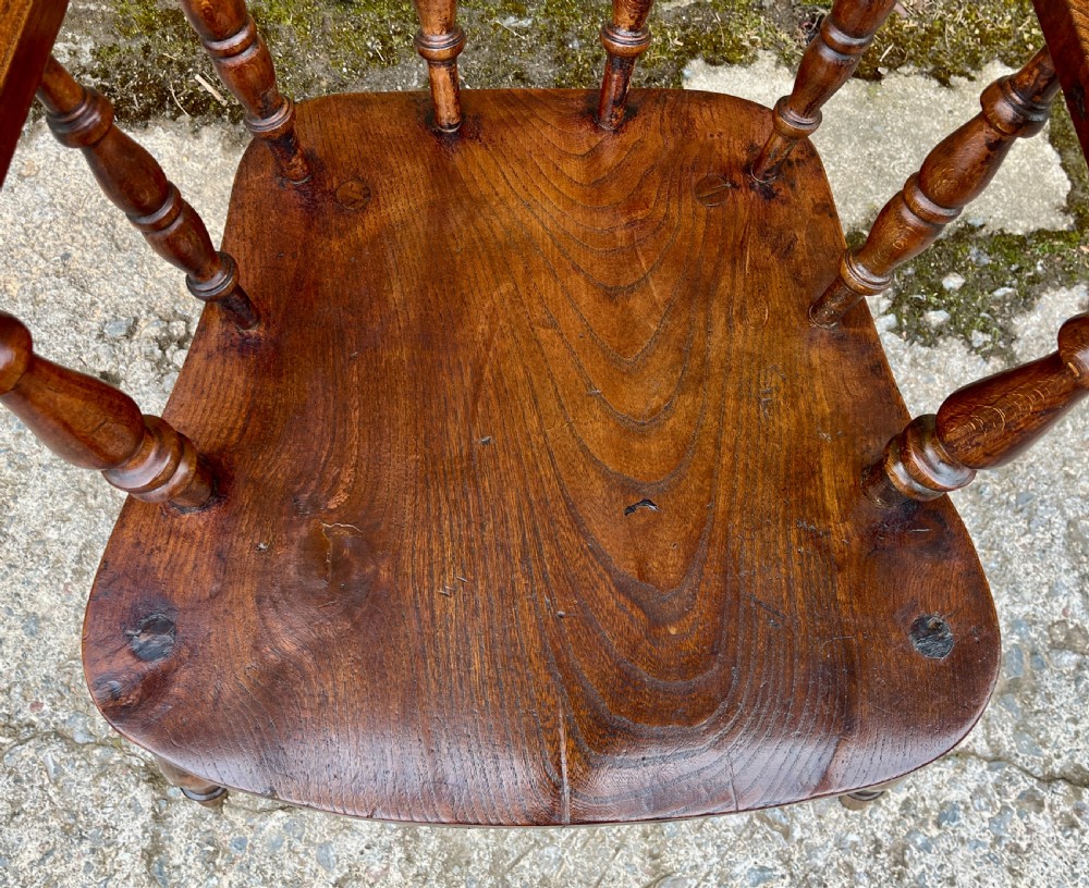 Antique Elm Captains Chair View III