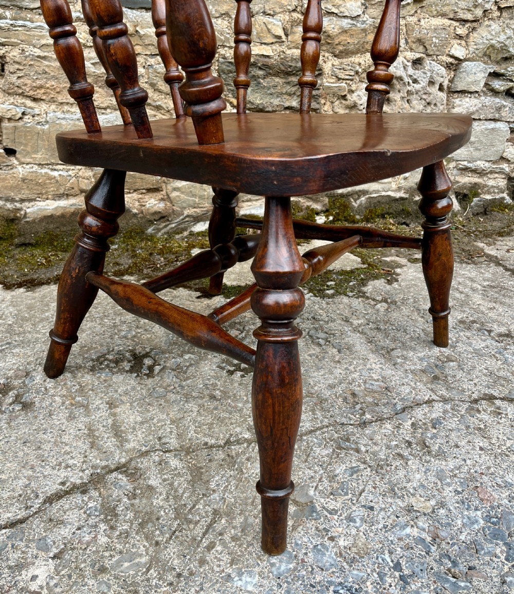 Antique Elm Captains Chair View IV