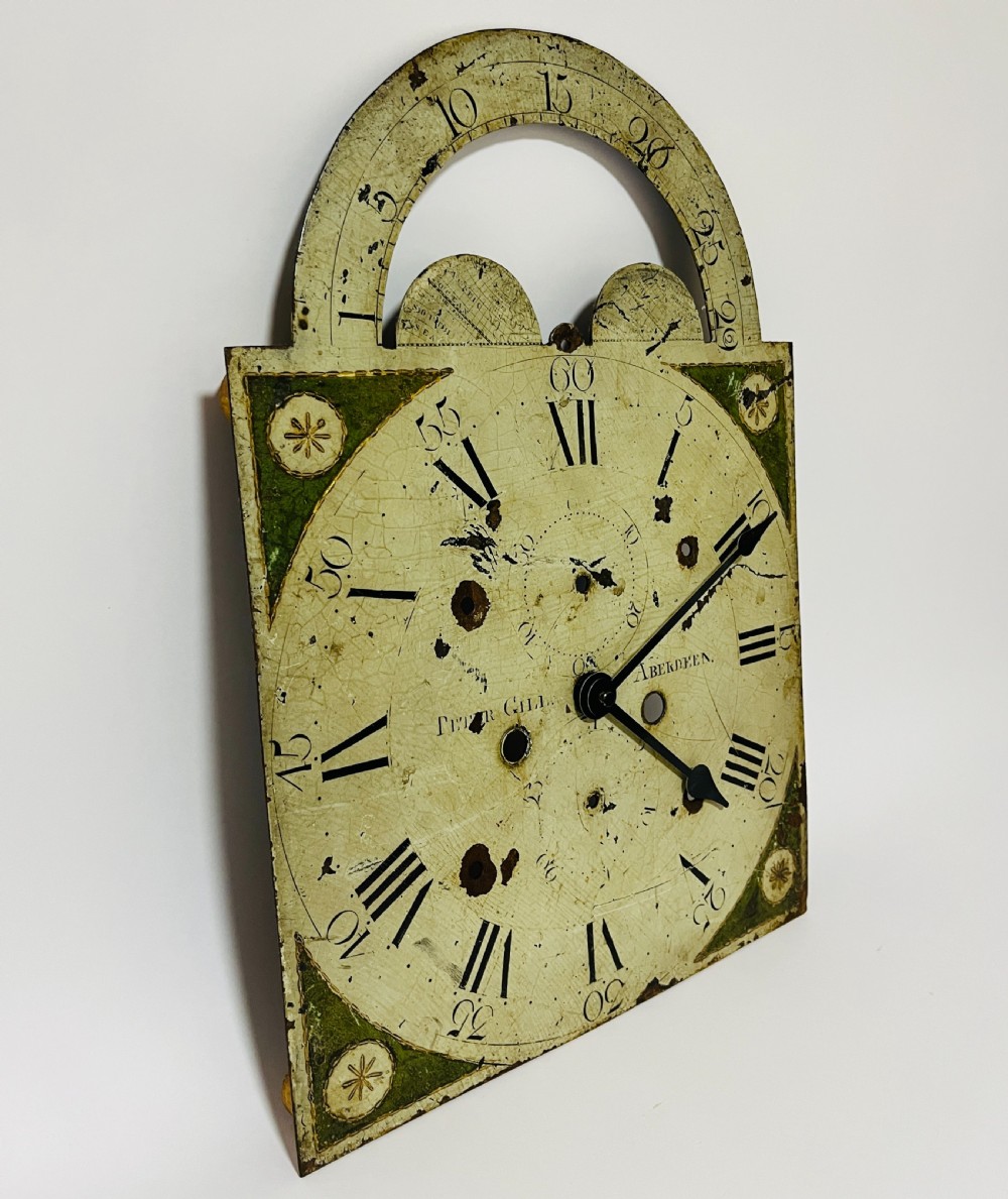 Antique Grandfather Clock Face converted to Quartz View V